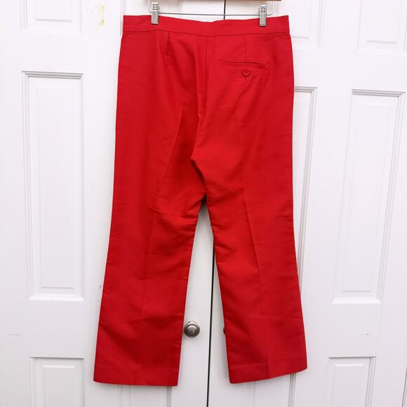 Sandro Red/Rouge Poison Straight Leg Pants (Size 42) - Picture 6 of 11